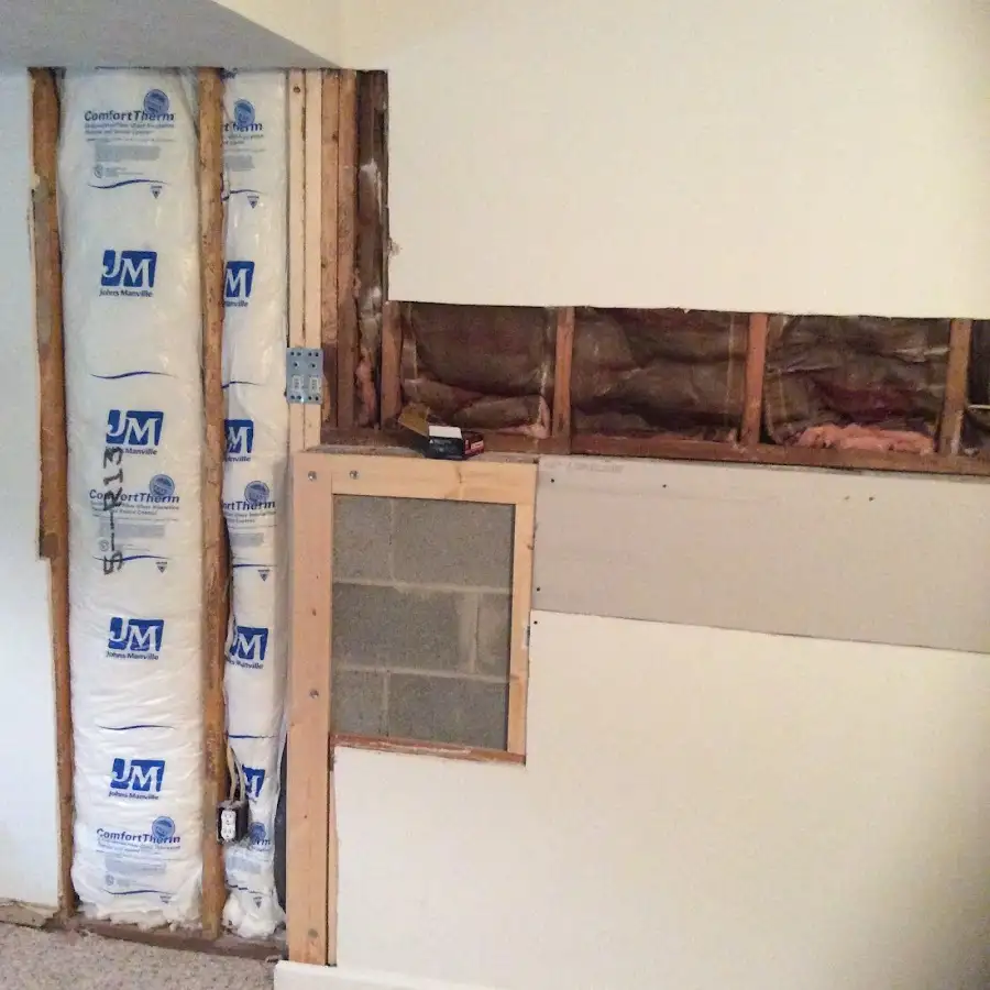 Wall insulation replacement during Odor Removal & Deodorization in Pasadena